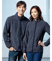 UBS 2306	  POLYESTER 100% MELANGE GREY Size: S / M / L / XL / 2XL / 3XL / 4XL 기모 집업