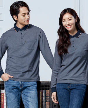 TL 3,  COTTON 55%, POLYESTER 45% MELRANGE GREY Size: S / M / L / XL / 2XL / 3XL / 4XL 긴팔 티셔츠