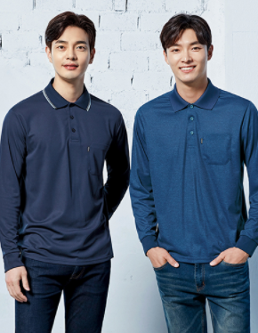 TL1,TL31,  좌측 POLYESTER 100% NAVY Size: S / M / L / XL / 2XL / 3XL / 4XL 긴팔 티셔츠, 우측 POLYESTER 100% BLUE Size: S / M / L / XL / 2XL / 3XL / 4XL 긴팔 티셔츠