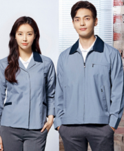 UBS253F,	UBS 253, 좌측 상의 POLYESTER 65%, RAYON 35% 제전복 / 여성용 정전기 방지 / 전자파차단 GREY Size: S / M / L / XL / 2XL / 3XL	우측 상의 POLYESTER 65%, RAYON 35% 제전복 / 남성용 정전기 방지 / 전자파차단 GREY Size: M / L / XL / 2XL