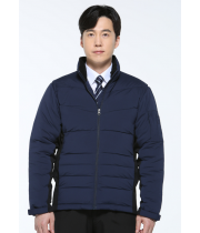 W-991, 덕 다운 충전재, Polyester 100% (스트레치)   C O L O R  곤색 (DARK BLUE)   S I Z E  M / L / XL / 2XL / 3XL / 4XL / 5XL ‌ ‌ ‌- 유연하며 감촉이 좋은 국산 스트레치 원단 사용  ‌- 가볍고 보온성이 뛰어난 덕다운 충전재를 사용  - YKK 지퍼및 고급 부자재 사용  - Layer(층) 구조로 설계된 뒷면은 최상의 착용감과 활동성을 보장  - 편의성을 위해 어깨