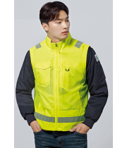 SV1,  POLYESTER 100% 형광 조끼 YELLOW Size: M / L / XL / 2XL / 3XL