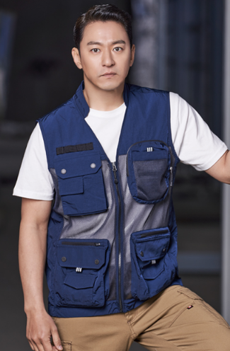 PR805, NAVY MESH VEST,레이온100%, 안전 반사필름, 사이즈  85,90,95,100,105,110,115,120