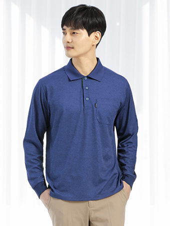 TL31,POLYESTER 100% 국내산 원단, 긴팔 BLUE Size: S / M / L / XL / 2XL / 3XL / 4XL