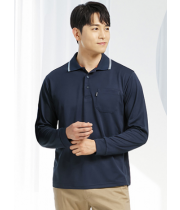 T1, POLYESTER 100% 국내산 원단, 긴팔 NAVY Size: S / M / L / XL / 2XL / 3XL / 4XL