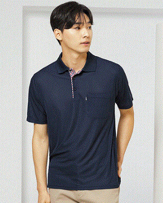 T24,POLYESTER 100% 국내산 원단 NAVY Size: S / M / L / XL / 2XL / 3XL / 4XL