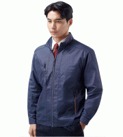 KSK2301,  제품소재  POLYESTER 15% RAYON 85%  특징  기능성 바람막이 스타일  NAVY+LED 라인배색  사이즈  M / L / XL / 2XL / 3XL / 4XL