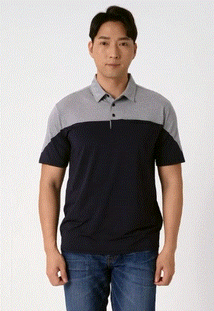 HN-T,Polyester 92% Span 8%   C O L O R  곤색 (NAVY) / 연회색 (LIGHT GRAY)   S I Z E  M / L / XL / 2XL / 3XL / 4XL / 5XL ‌ ‌ ‌ ‌- 신축성이 있는 국산 스판 원단을 사용  - 상하로 간결하게 나뉜 배색과 가슴 주머니가 포인트  ‌- 신축성이 좋고 부드러워 착용감이 좋고 활동성이 뛰어남