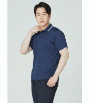 T-061, Polyester 100%   C O L O R  곤색 (NAVY)   S I Z E  M / L / XL / 2XL / 3XL / 4XL / 5XL ‌ ‌ ‌ ‌- 국산 냉감 소재 원단을 사용해 착용감이 시원함  - 에리 및 팔 부분 포인트로 마감된 디자인  - 가슴 포켓으로 수납 가능