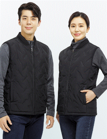 WM–V6301 원단 내부 털 (FUR)기능 가볍고 보온성이 좋은 생활방수 원단 조끼 FABRIC  POLYESTER 100% COLOR  BLACK SIZE  M, L, XL, 2XL, 3XL, 4XL