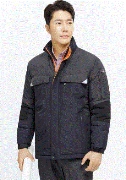 WM–J6202 [특허] 등판 핫팩 주머니로 가볍고 보온성이 높은 퀄팅 자켓. FABRIC  POLYESTER 100% (TPU코팅) COLOR  NAVY SIZE  M, L, XL, 2XL, 3XL, 4XL