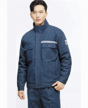 WM–J812 .WM – P910 보온재(패딩) 처리 (상의) WM-J812 FABRIC  COTTON 80%(청지) / POLYESTER 20% COLOR  BLUE SIZE M, L, XL, 2XL, 3XL, 4XL (하의) WM-P910  FABRIC  COTTON 80%(청지) / POLYESTER 20% COLOR  BLUE SIZE  28~42 INCH