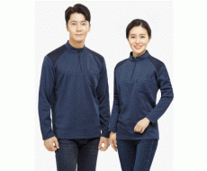 TS–6001 기모소재 티셔츠, 부드럽고 보온성이 뛰어난 기모 원단, POLYESTER 100% COLOR  NAVY SIZE  M, L, XL, 2XL, 3XL, 4XL