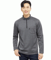 TS–6002 부드럽고 보온성이 우수한 기모 원단,POLYESTER 100% COLOR  GREY(메란지) SIZE  M, L, XL, 2XL, 3XL, 4XL