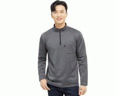 TS–6002 부드럽고 보온성이 우수한 기모 원단,POLYESTER 100% COLOR  GREY(메란지) SIZE  M, L, XL, 2XL, 3XL, 4XL