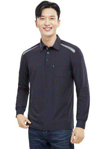 TS–2102,  시원한 냉감성을 그대로 담은 티셔츠,POLYESTER 93% PU 7% (싱글스판) COLOR  DARK NAVY(메란지) SIZE  M, L, XL, 2XL, 3XL, 4XL