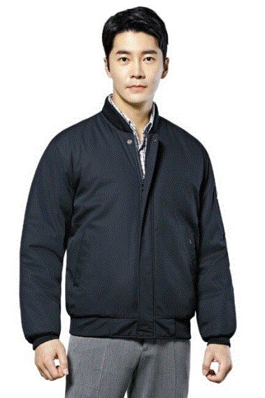 WM–J918 시보리 점퍼,POLYESTER 65% / RAYON 35% (TR) COLOR  NAVY SIZE  M, L, XL, 2XL, 3XL, 4XL