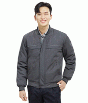 WM–J005 시보리 점퍼,  POLYESTER 65% / RAYON 35% (TR) COLOR  GREY SIZE  M, L, XL, 2XL, 3XL, 4XL