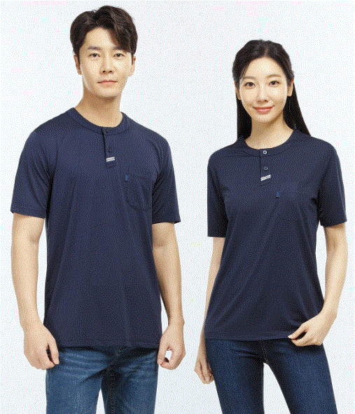 TS – 2307 신축성, 통기성 뛰어난 소재 FABRIC  POLYESTER 94% PU 6% COLOR NAVY SIZE  M, L, XL, 2XL, 3XL, 4XL