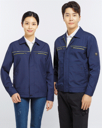 SM-2402 제전복  Fabric POLYESTER 65%. RAYON 35%(T/R 제전원단)  Color NAVY  Size M, L, XL, 2XL, 3XL, 4XL